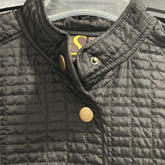Large Sportelle quilted jacket with snap closure - Picture 3 of 7